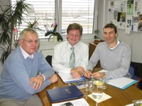 From left - Lubomir Janoska, Libor Musil, Stuart Matthews