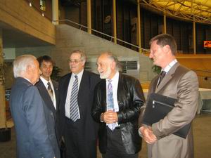 Before the meeting with Mr. Verbruggen we had a chance to talk with Mr. Juan Antonio Samaranch